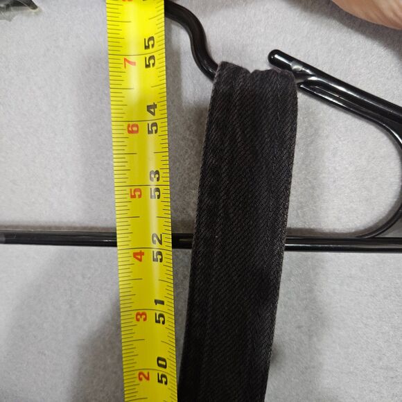 OAT aged Black Volcano Denim Overalls Wide Crop Artsy Boho Size 8 No Belt - Picture 7 of 12